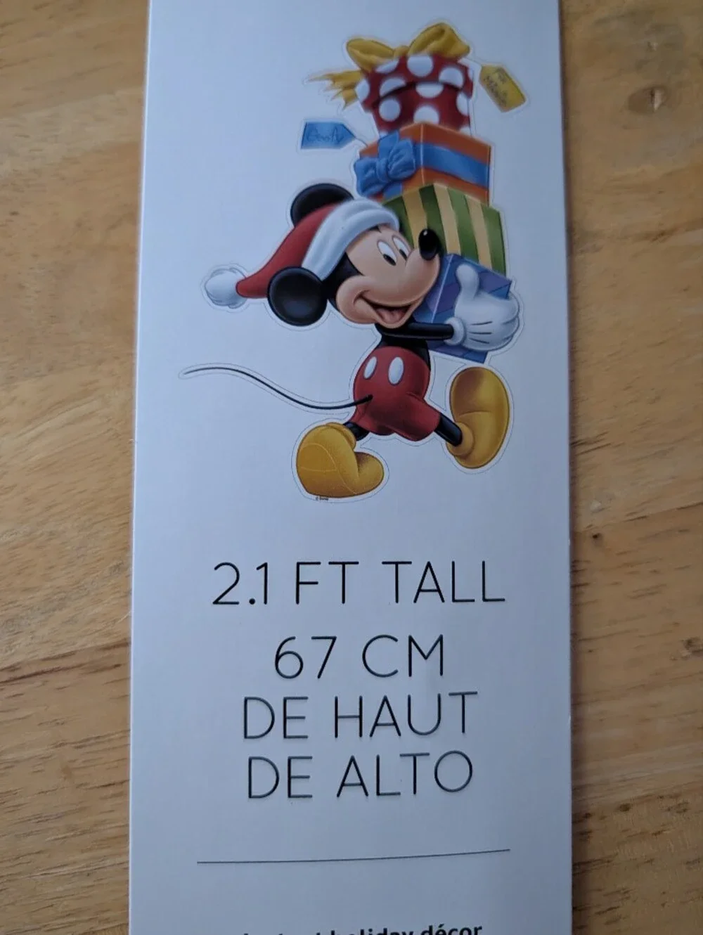 Disney Mickey Mouse Holiday Gift Stack Wall Decal